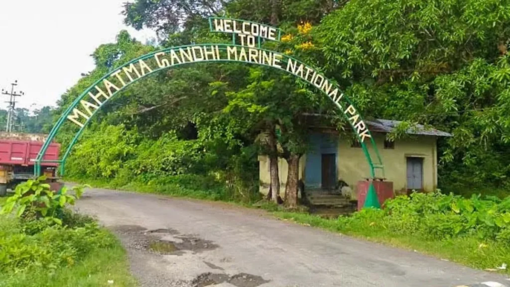 Mahatma gandhi marine national park drawing