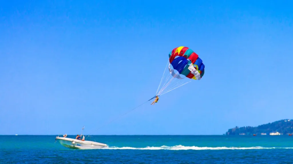 Paragliding at Paradise Beach