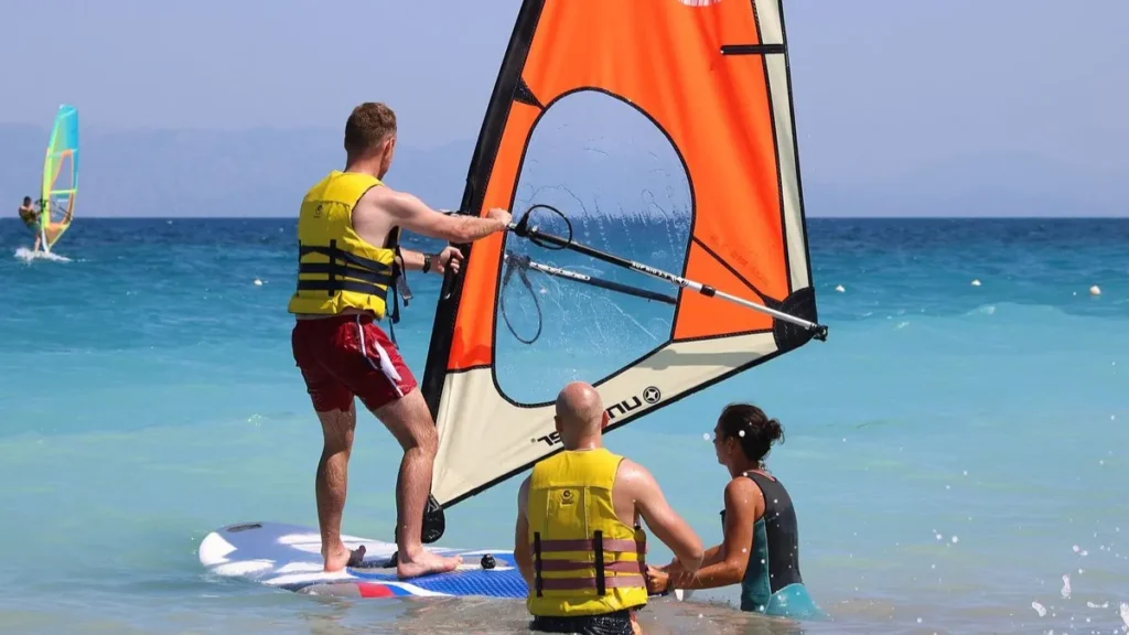 Windsurfing at Paradise Beach