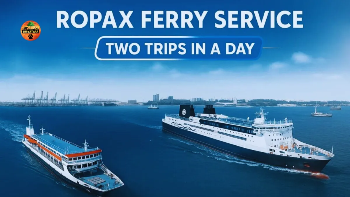 Ghogha-Hazira Ro-Ro Ferry-Ticket Price-Time Table-Booking